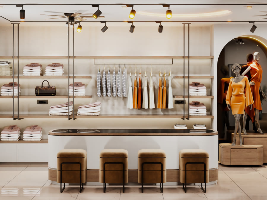 Harshit's Boutique interior, Ratlam