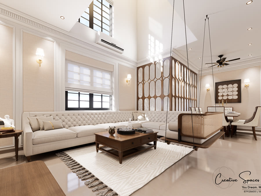 Raj Doshi Residence living room, Banswara